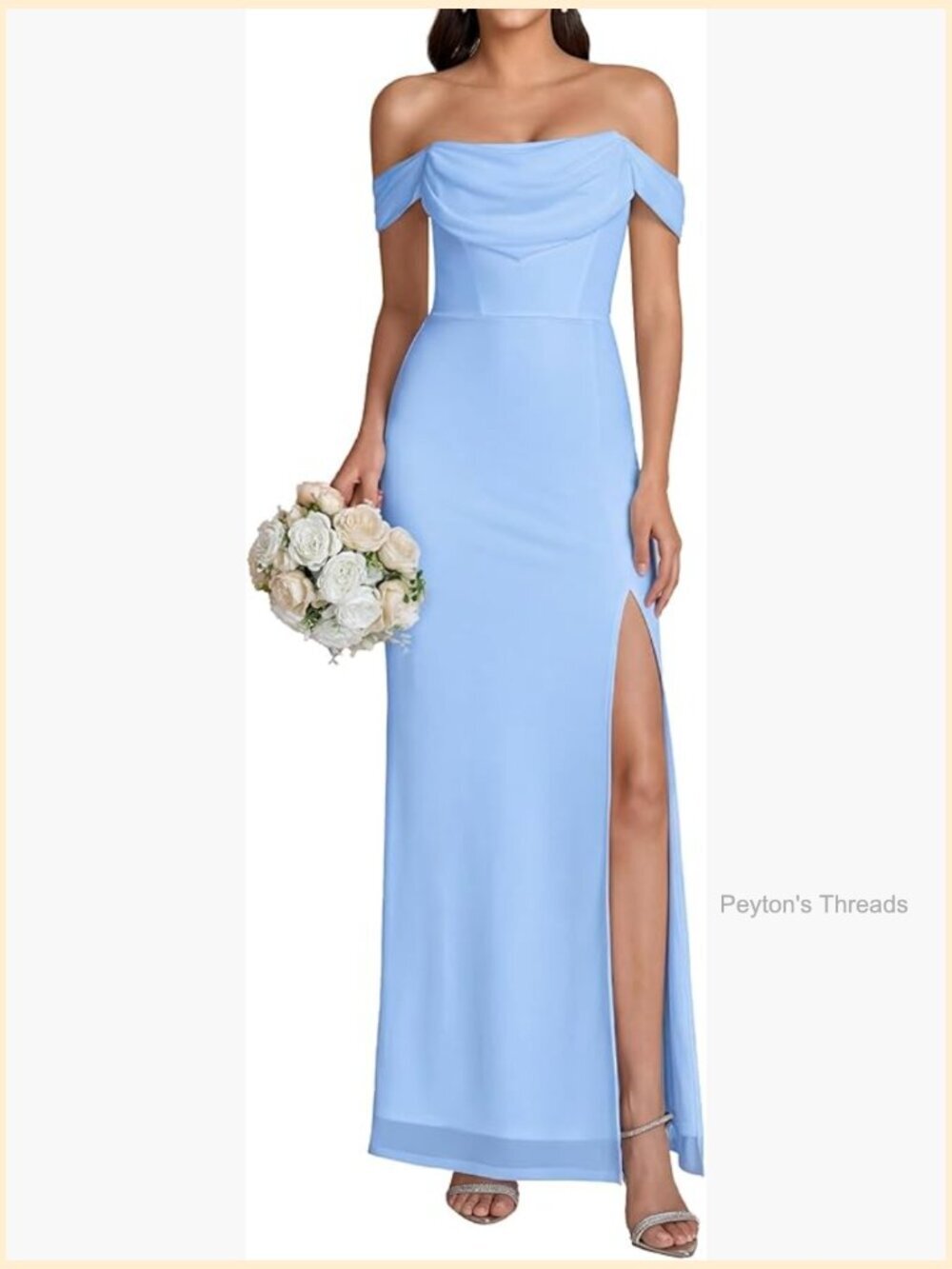 Off Shoulder Maxi Dress Multi Way Wear Bodycon Split Formal Long